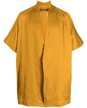 Julius Oversized Cape Jacket - Yellow