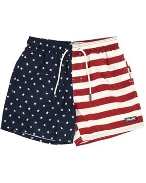 Sebago Star-Print Swim Shorts - White