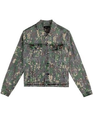 Purple Brand Militaire Buckshot Jacket - Green