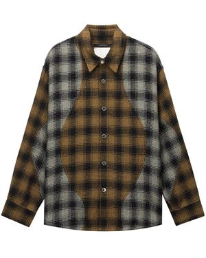 Song For The Mute Camicia Tartan - Nero