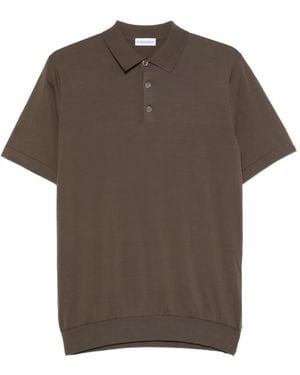 ÉPHÉMÈRE Short-Sleeve Polo Shirt - Brown