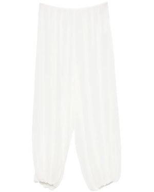 Frankie Shop Elasticated-cuff Trousers - White