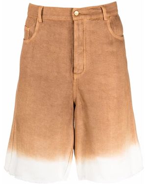 Federico Curradi Tie-Dye Denim Shorts - Natural