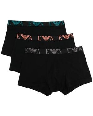Emporio Armani Boxershorts Mit Logo (3Er-Set) - Schwarz