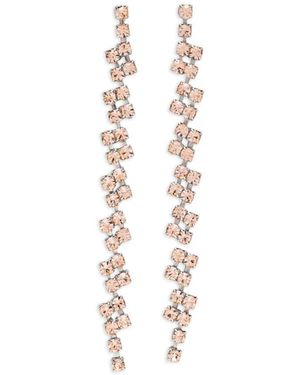 forte_forte Crystal-Embellished Drop Earrings - Metallic