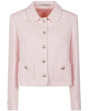 Tagliatore Pocket Tweed Jacket - Pink