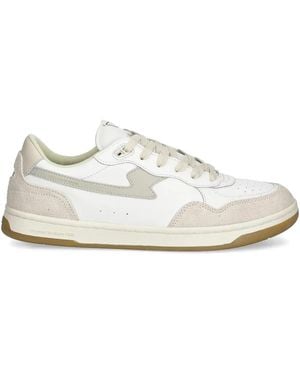 Stepney Workers Club Sneakers aus Wildleder - Weiß