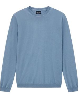 Giorgio Armani Crewneck Jumper - Blue