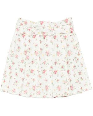 ShuShu/Tong Floral Mini Skirt - White
