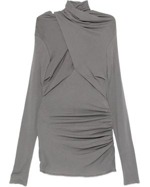Entire studios Blusa Drapeada - Gris