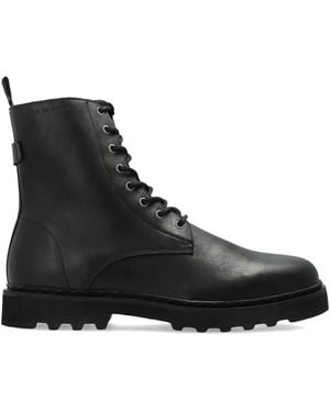 AllSaints Lace-Up Skiff Ankle Boots - Black