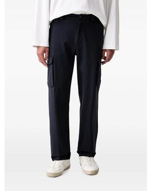 Guess X North Sails Logo-Patch Cargo Trousers - Blue