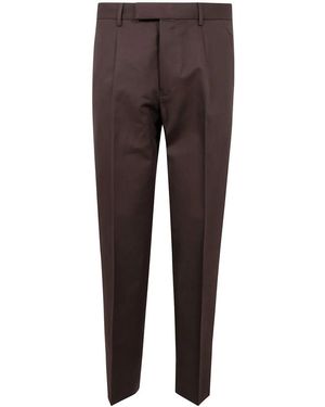 ZEGNA テーラードパンツ - ブラウン