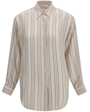 Umit Benan Camisa Marghe A Rayas - Blanco