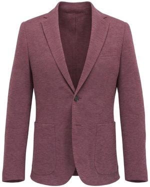 Maurizio Baldassari Notched Lapel Single-Breasted Blazer - Purple
