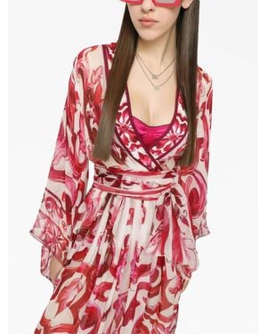 Dolce & Gabbana Collana Con Pendente Logo - Rosso