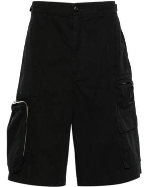 MM6 by Maison Martin Margiela ミッドライズ カーゴショーツ - ブラック