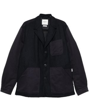 ROVI LUCCA Patch-Pocket Three-Button Jacket - Blue