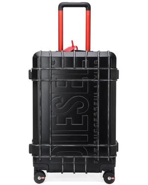 DIESEL Medium Embossed-Logo Trolley - Black