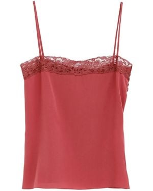 Chloé Canottiera Con Finiture - Rosso