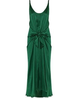 JW Anderson Scoop-Neck Midi Dress - Green