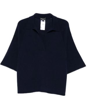 Emporio Armani ポロネック トップ - ブルー