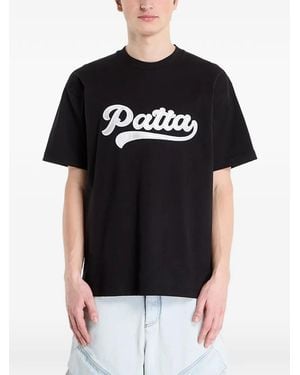 PATTA Logo-Patch T-Shirt - Black