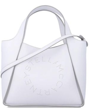 Stella McCartney Grand Sac Cabas À Logo - White