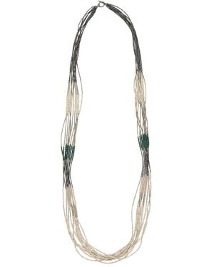 Brunello Cucinelli Beaded Necklace - White