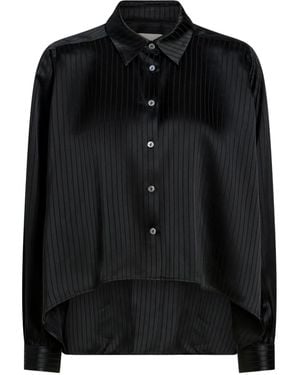 Cinq À Sept Georgia Gestreepte Top - Zwart