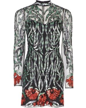 Temperley London Sequin-Embellished Mini Dress - Grey