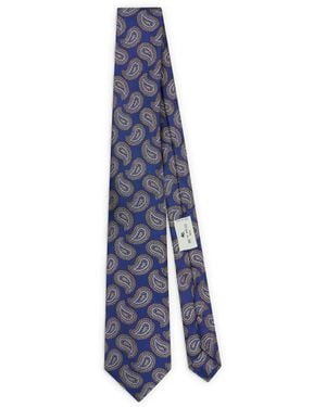 Etro ペイズリー ネクタイ - ブルー