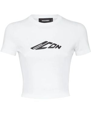 DSquared² D2 Icon-Print T-Shirt - White