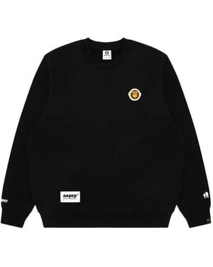 Aape By A Bathing Ape Aaper Aldo Sweatshirt Mit Logo-Patch - Schwarz