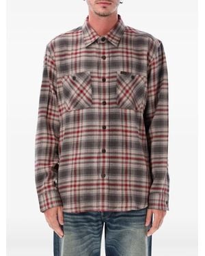 Filson Rangeland Check-Pattern Button-Up Shirt - Grey
