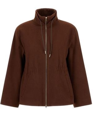 Herno Jacke Mit Kordelzug - Braun