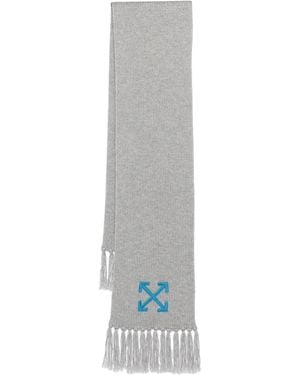 Off-White c/o Virgil Abloh Sciarpa Con Ricamo Arrows - Bianco