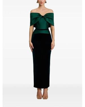 Cristallini Celeste Maxikleid - Grün