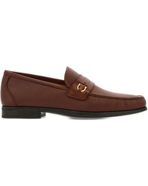 Ferragamo Gancini Loafer - Brown