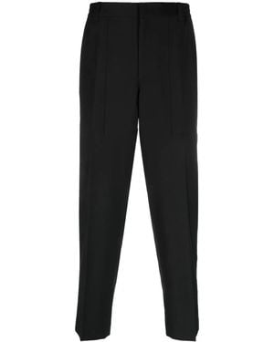 Helmut Lang Mid-Rise Straight-Leg Trousers - Black