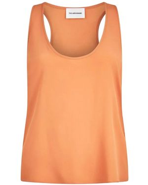 ANDAMANE Flared Tank Top - Orange