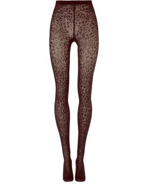 Wolford Strumpfhose Mit Leoparden-Print - Braun