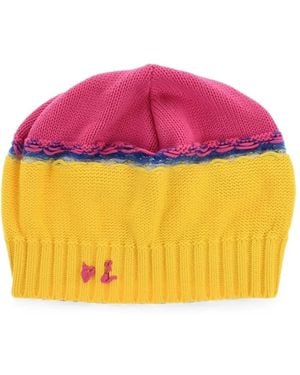DSquared² Logo-Embroidered Beanie Hat - Pink