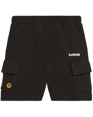 Barrow Embroidered-Logo Shorts - Black