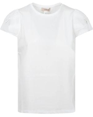 Twinset Puff-Sleeve T-Shirt - White