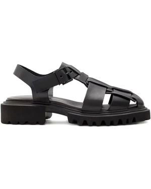 AllSaints Tess Chunky Leather Sandals - Black