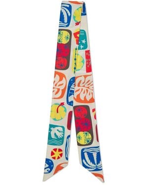 DSquared² Silk Scarf - White