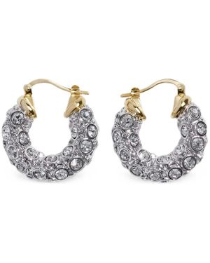 Simone Rocha Creolen Mit Strass - Mettallic