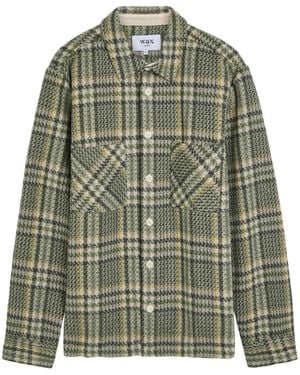 Wax London Whiting Check Pocket Jacket - Green