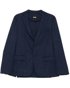 BOSS Houndstooth Suit - Blue